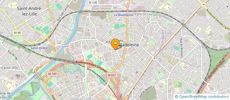 localisation de l'entreprise MADAME EMMANUELLE PEREZ à LA MADELEINE