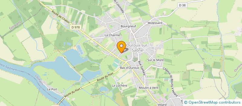 localisation de l'entreprise MADAME EMMANUELLE PERRIN  OUROUX-SUR-SAONE