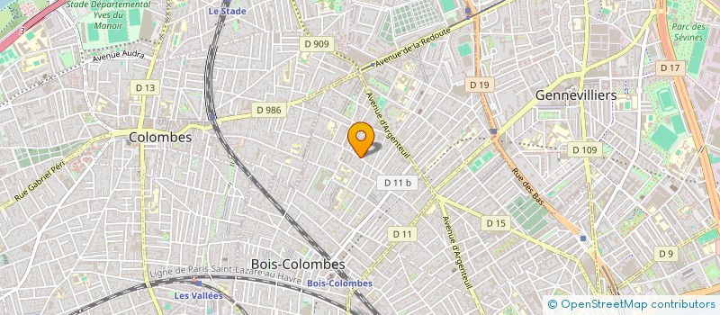 localisation de l'entreprise MADAME EMMANUELLE PESME à BOIS COLOMBES