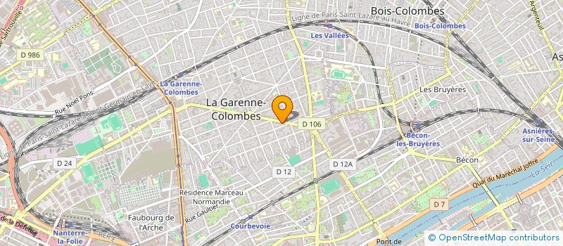 localisation de l'entreprise MADAME EMMANUELLE PEYROU à LA GARENNE-COLOMBES