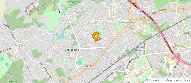 localisation de l'entreprise MADAME EMMANUELLE PEYRUSE  PESSAC