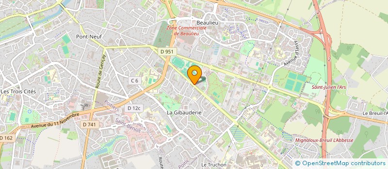 localisation de l'entreprise MADAME EMMANUELLE PLACIDE  POITIERS