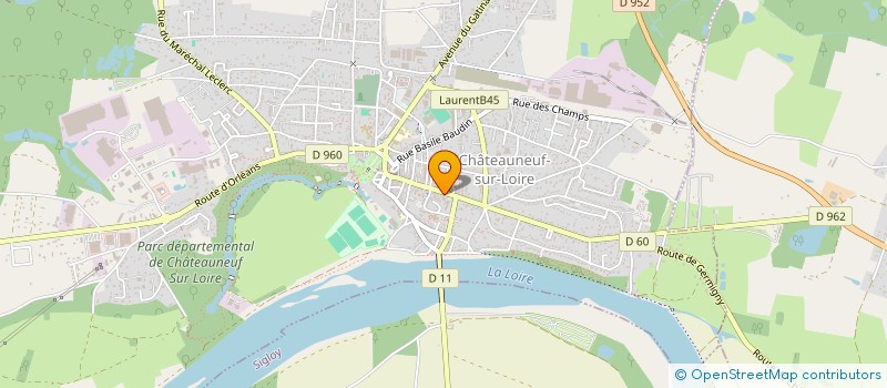 localisation de l'entreprise MADAME EMMANUELLE POTIER à CHATEAUNEUF-SUR-LOIRE
