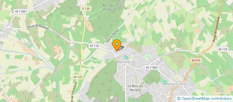 localisation de l'entreprise MADAME EMMANUELLE POUILLARD  BEAULIEU