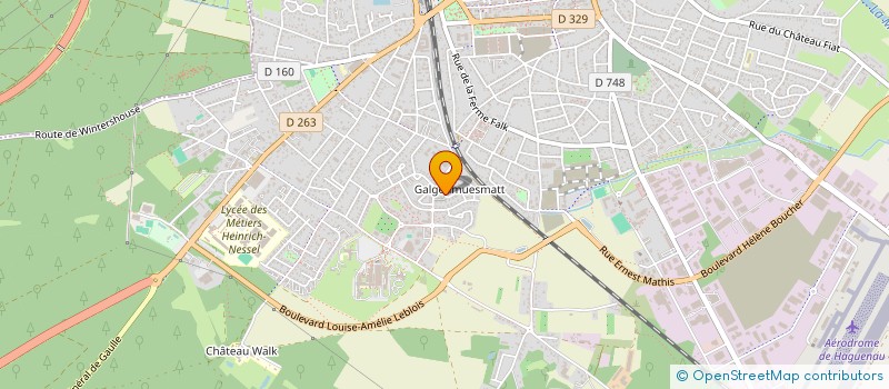 localisation de l'entreprise MADAME EMMANUELLE POULAIN-SCHELLENBERG à HAGUENAU