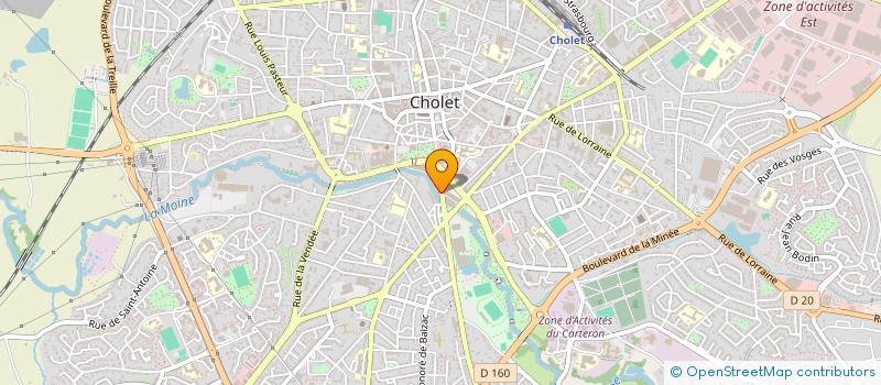localisation de l'entreprise MADAME EMMANUELLE PRESTAT à CHOLET