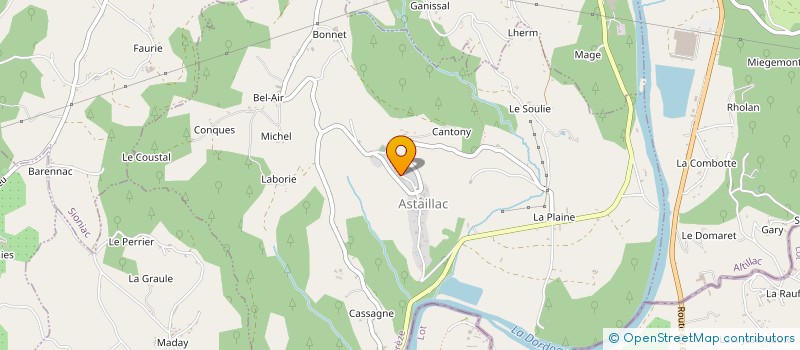 localisation de l'entreprise MADAME EMMANUELLE PREVOST  ASTAILLAC