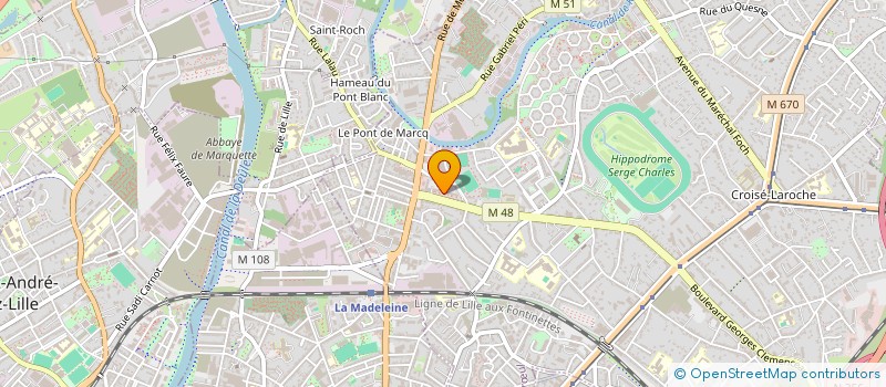 localisation de l'entreprise MADAME EMMANUELLE PRUNIER à MARCQ-EN-BARŒUL