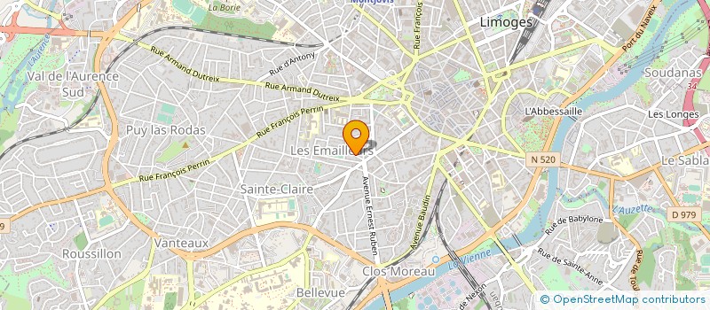 localisation de l'entreprise MADAME EMMANUELLE RANOUIL à LIMOGES