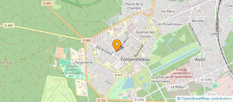 localisation de l'entreprise MADAME EMMANUELLE RICARD  FONTAINEBLEAU