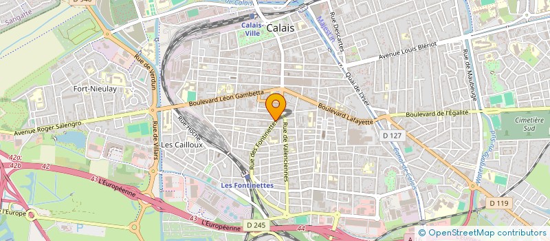 localisation de l'entreprise MADAME EMMANUELLE RIQUIER  CALAIS