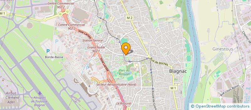 localisation de l'entreprise MADAME EMMANUELLE RIVIERE  BLAGNAC