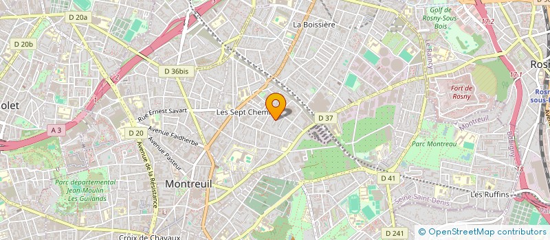 localisation de l'entreprise MADAME EMMANUELLE ROBIN à MONTREUIL