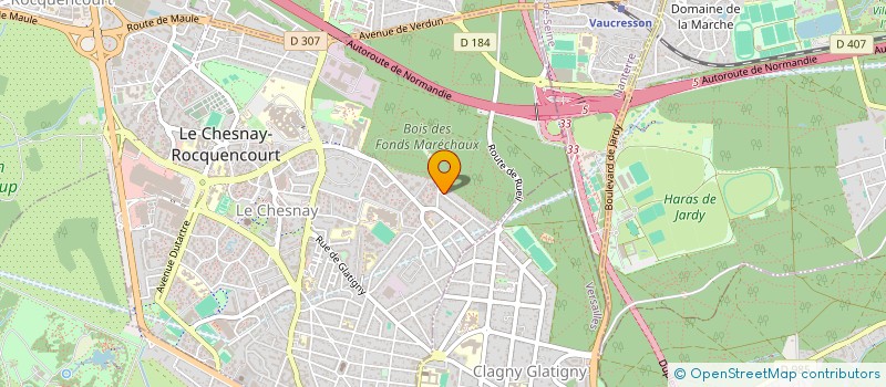 localisation de l'entreprise MADAME EMMANUELLE ROBIN  LE CHESNAY-ROCQUENCOURT