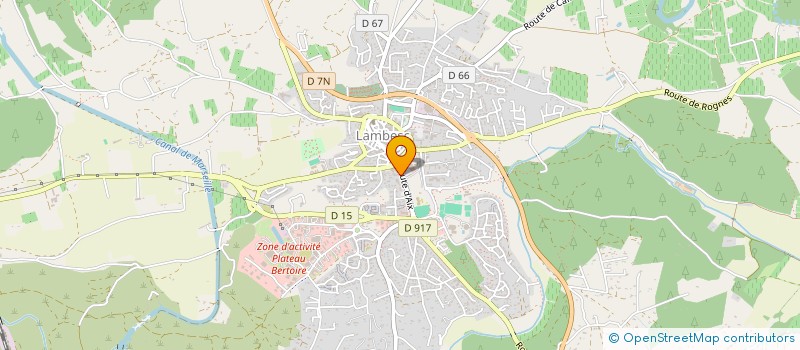 localisation de l'entreprise MADAME EMMANUELLE ROBIN  LAMBESC