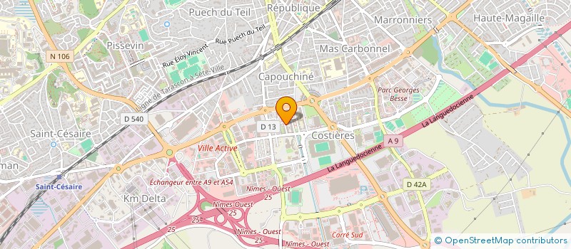 localisation de l'entreprise MADAME EMMANUELLE RODRIGUEZ  NIMES