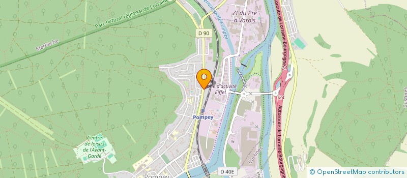 localisation de l'entreprise MADAME EMMANUELLE ROESCH  POMPEY
