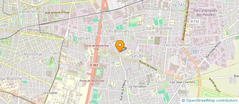 localisation de l'entreprise MADAME EMMANUELLE ROGEMOND  VILLEURBANNE