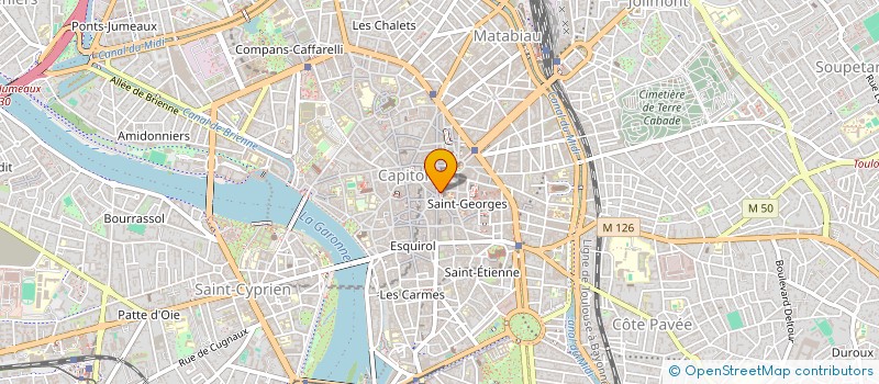 localisation de l'entreprise MADAME EMMANUELLE ROMAT  TOULOUSE