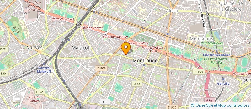 localisation de l'entreprise MADAME EMMANUELLE ROPERT  MONTROUGE