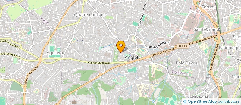 localisation de l'entreprise MADAME EMMANUELLE ROQUES à ANGLET