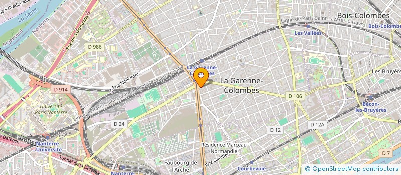 localisation de l'entreprise MADAME EMMANUELLE ROUCHON à LA GARENNE-COLOMBES