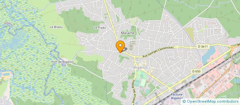 localisation de l'entreprise MADAME EMMANUELLE ROUSSEAU  BIGANOS