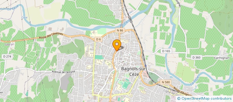 localisation de l'entreprise MADAME EMMANUELLE ROUX à BAGNOLS-SUR-CEZE