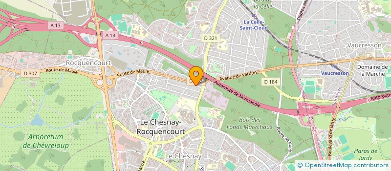 localisation de l'entreprise MADAME EMMANUELLE SACHS  LE CHESNAY-ROCQUENCOURT