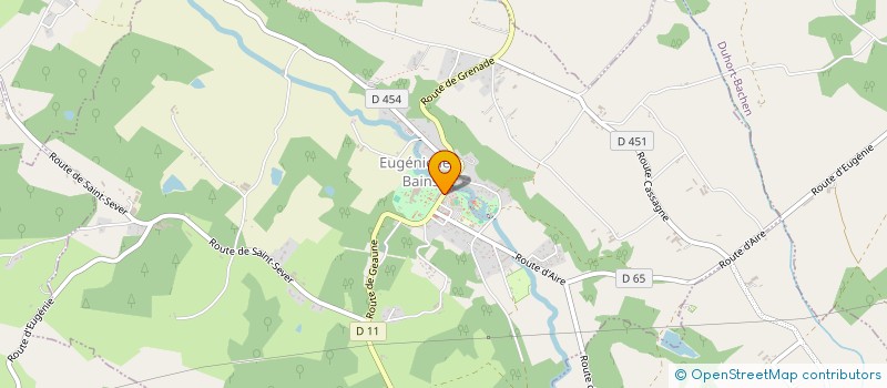 localisation de l'entreprise MADAME EMMANUELLE SAINT GERMAIN  EUGENIE-LES-BAINS