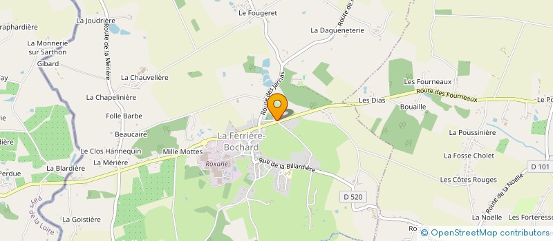 localisation de l'entreprise MADAME EMMANUELLE SAUTON  LA FERRIERE-BOCHARD