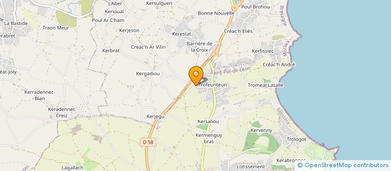 localisation de l'entreprise MADAME EMMANUELLE SEVERE à SAINT-POL-DE-LEON