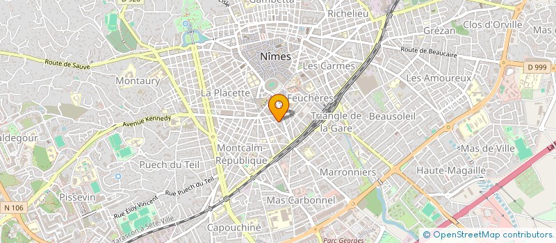 localisation de l'entreprise MADAME EMMANUELLE SILVESTRE  NIMES