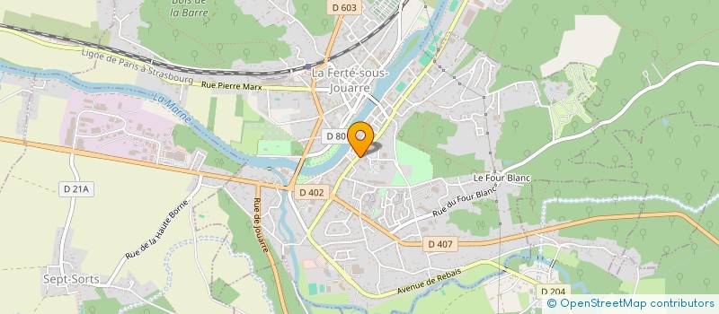 localisation de l'entreprise MADAME EMMANUELLE SOUDAGNE à LA FERTE-SOUS-JOUARRE
