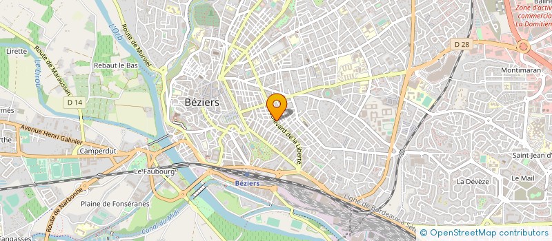 localisation de l'entreprise MADAME EMMANUELLE STEINER à BEZIERS