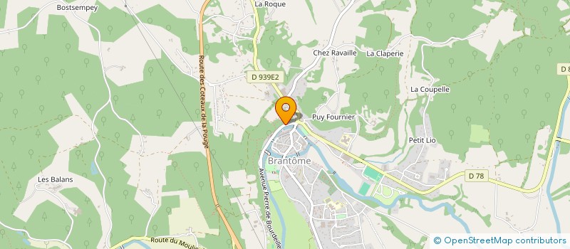 localisation de l'entreprise MADAME EMMANUELLE SUTTER à BRANTOME EN PERIGORD
