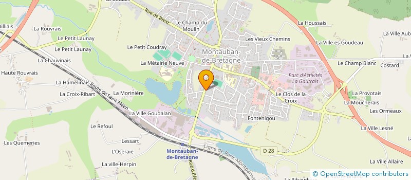 localisation de l'entreprise MADAME EMMANUELLE TANNOUX  MONTAUBAN-DE-BRETAGNE