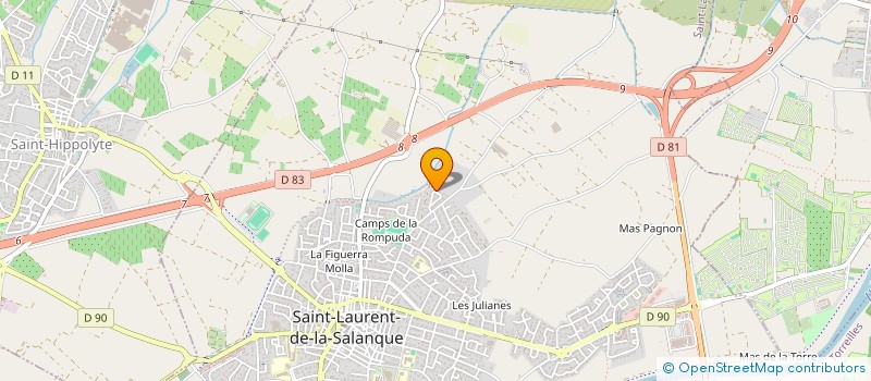localisation de l'entreprise MADAME EMMANUELLE TERCIER  SAINT-LAURENT-DE-LA-SALANQUE