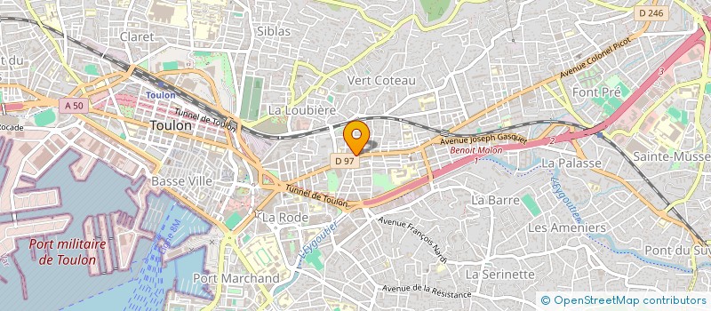 localisation de l'entreprise MADAME EMMANUELLE TERUEL  TOULON