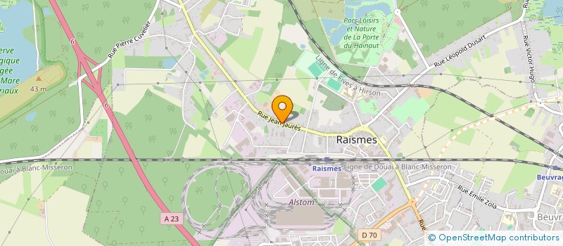 localisation de l'entreprise MADAME EMMANUELLE TESSIER  RAISMES