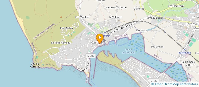 localisation de l'entreprise MADAME EMMANUELLE THOMAS  BARNEVILLE-CARTERET