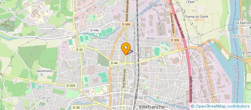 localisation de l'entreprise MADAME EMMANUELLE TREMBLAY  VILLEFRANCHE-SUR-SAONE