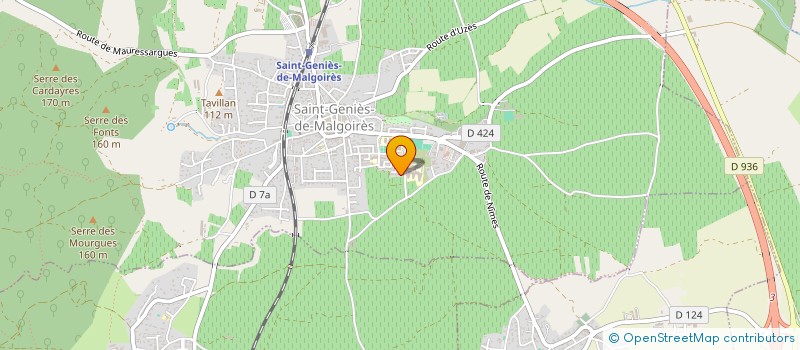 localisation de l'entreprise MADAME EMMANUELLE TRIDON  SAINT-GENIES-DE-MALGOIRES