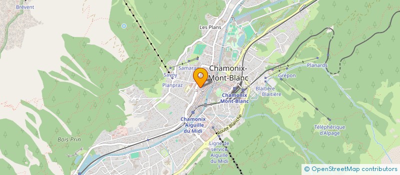 localisation de l'entreprise MADAME EMMANUELLE TROPIANO  CHAMONIX-MONT-BLANC