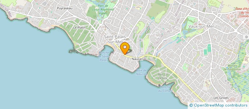 localisation de l'entreprise MADAME EMMANUELLE UGUEN-VINCENT  SAINT-PALAIS-SUR-MER