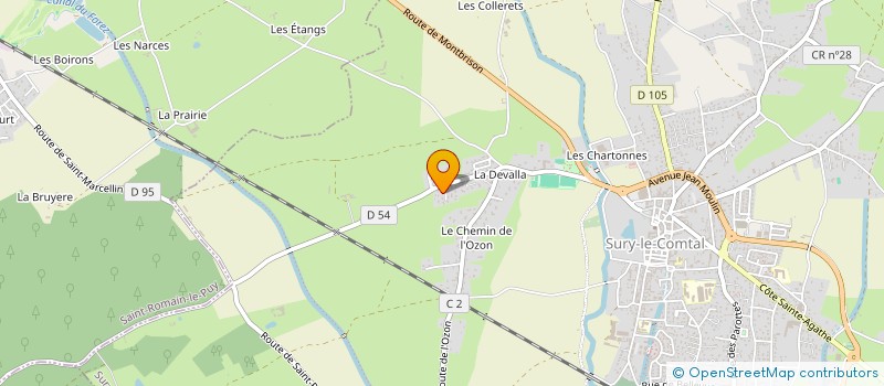 localisation de l'entreprise MADAME EMMANUELLE VACHON  SURY-LE-COMTAL