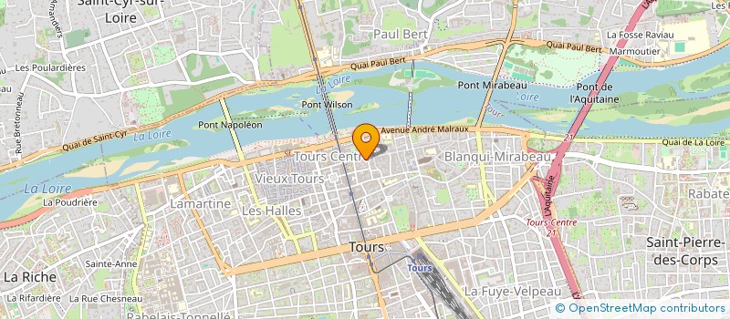 localisation de l'entreprise MADAME EMMANUELLE VELUT  TOURS