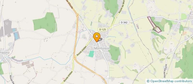 localisation de l'entreprise MADAME EMMANUELLE VERDIER  MONTOISON