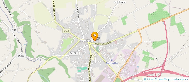 localisation de l'entreprise MADAME EMMANUELLE VIDECOQ  BEUZEVILLE