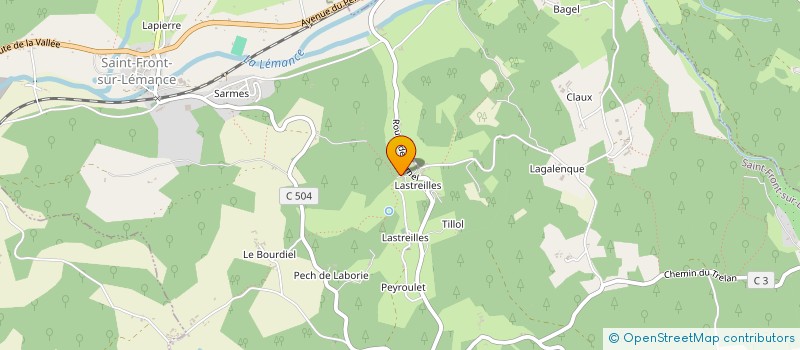 localisation de l'entreprise MADAME EMMANUELLE VILLAIN  SAINT-FRONT-SUR-LEMANCE